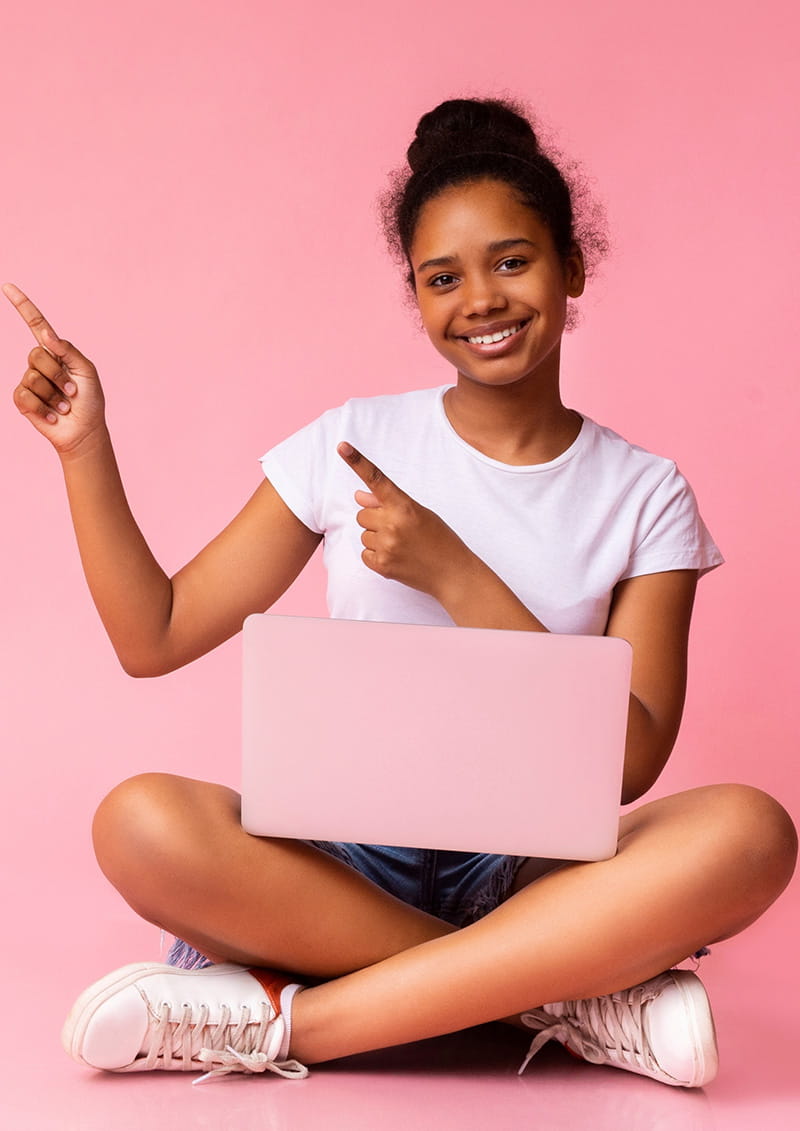 Ywc You With Confidence Young Girl Pointing Ywc You With Confidence Young Girl Pointing